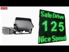 Radar de vitesse LED arabe anglais Écran motifs personnalisables Texte modifiable