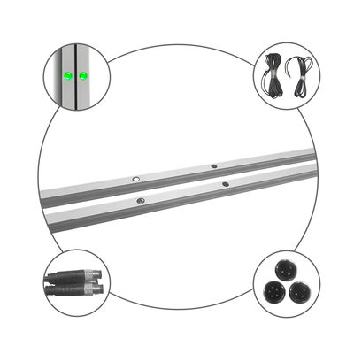 CG15-8L12 Barrière immatérielle de sécurité pour portes industrielles avec portée de détection de 12m, grille infrarouge à 8 faisceaux et protection IP67